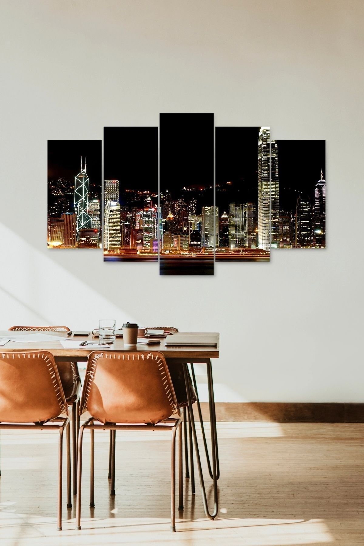 Gökdelen Şehir 5 Parçalı Mdf Tablo 60 x 100