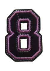 Aplike Ütü İle Yapışan 8  Rakamı  Arma 3x4 cm
