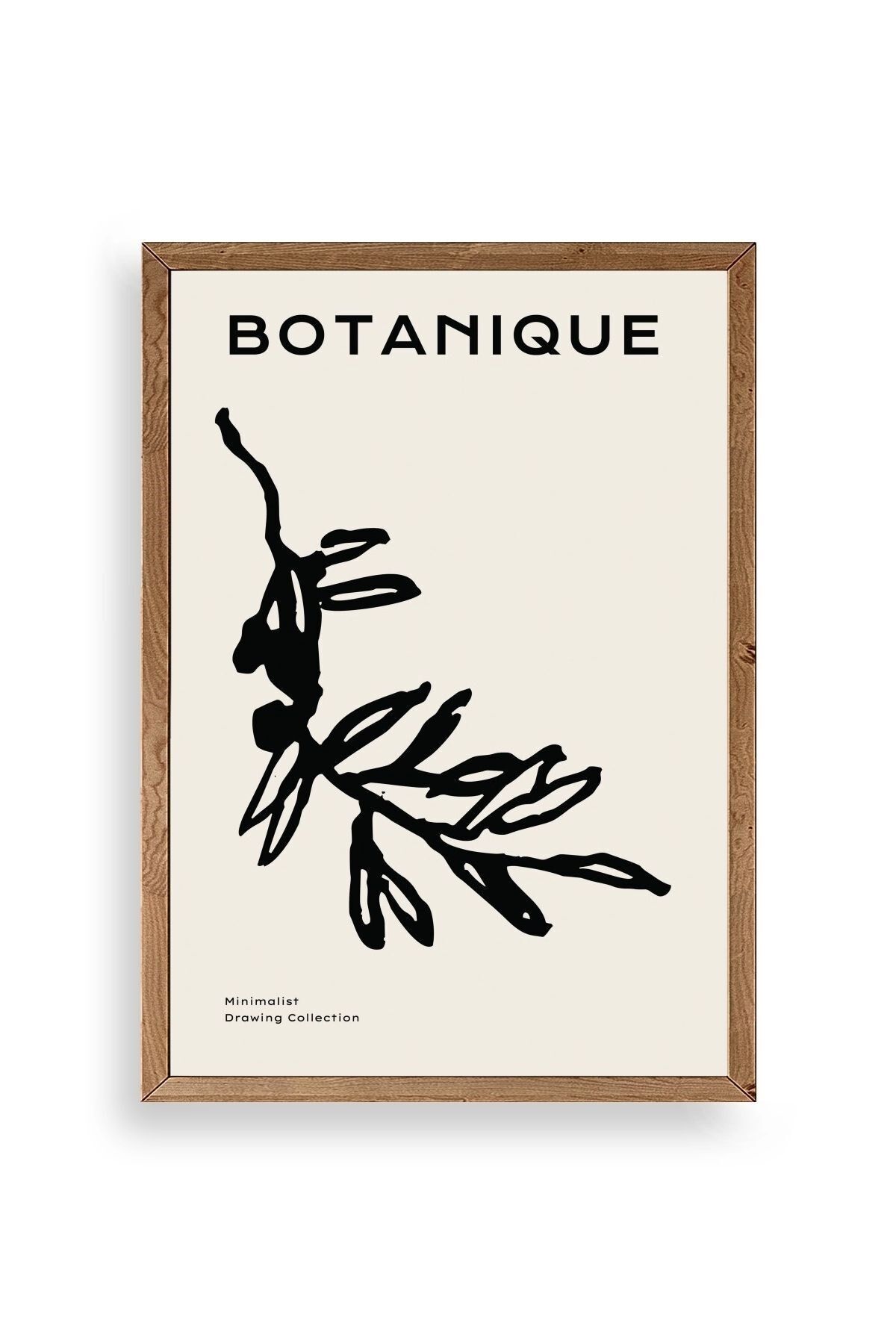 Yaprak Ahşap Çerçeveli Tablo 30 x 42