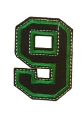 Aplike Ütü İle Yapışan 9  Rakamı Arma 4x5 cm