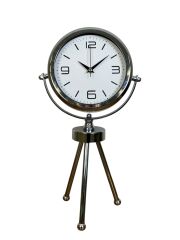 Zentime Krom Şık Üç Ayaklı Masa Saati