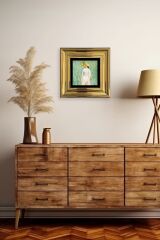 Van Gogh Çerçeveli Taş Tablo 20 cm