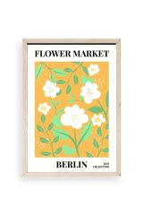 Çiçek Ahşap Çerçeveli Tablo 30 x 42