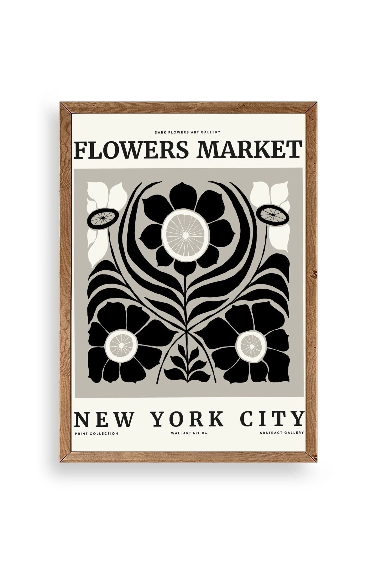 Çiçek Ahşap Çerçeveli Tablo 50 x 70