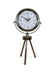 Zentime Krom Şık Üç Ayaklı Masa Saati