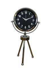 Zentime Krom Şık Üç Ayaklı Masa Saati