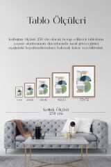 Soyut Ahşap Çerçeveli Tablo 17 x 23