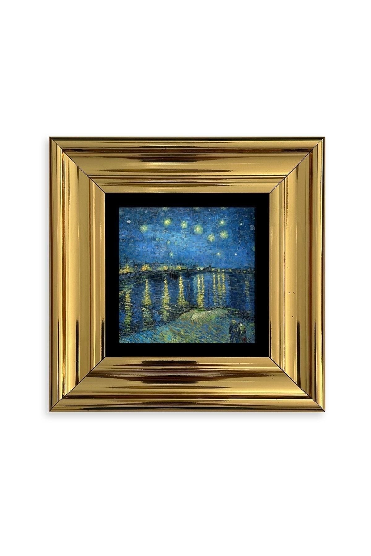 Van Gogh Çerçeveli Taş Tablo 20 cm
