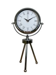 Zentime Krom Şık Üç Ayaklı Masa Saati