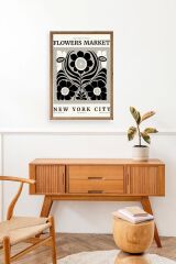 Çiçek Ahşap Çerçeveli Tablo 17 x 23