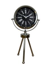 Zentime Krom Şık Üç Ayaklı Masa Saati