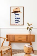 Motto Ahşap Çerçeveli Tablo 17 x 23