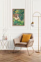 Paul Cezenne Kalender Ahşap Çerçeveli Tablo 17 x 23