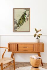 Kuş Ahşap Çerçeveli Tablo 30 x 42