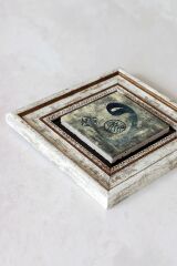 Hat Yazılı Çerçeveli Taş Tablo , Çerçeveli Taş Duvar Dekoru-enkcrcvtbl-00140 20 cm