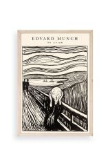 Çığlık Ahşap Çerçeveli Tablo 17 x 23