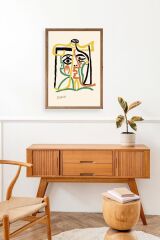 Tete de Femme Ahşap Çerçeveli Tablo 23 x 30