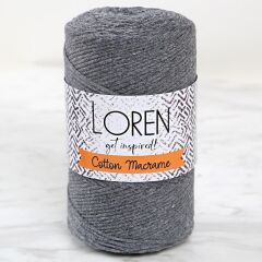 Loren Cotton Macrame Gri - R081 - 34358