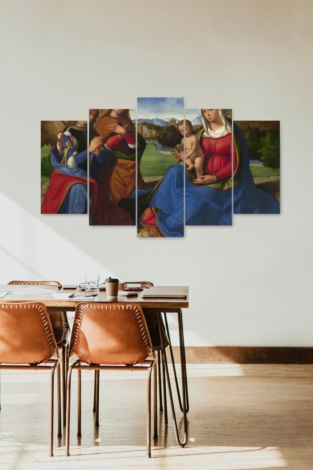 Anne ve Çocuk 5 Parçalı Mdf Tablo 60 x 100