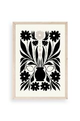 Çiçek Ahşap Çerçeveli Tablo 23 x 30