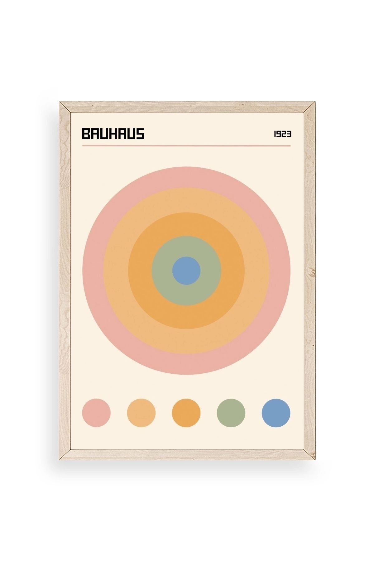 Bauhaus Ahşap Çerçeveli Tablo 50 x 70
