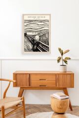 Çığlık Ahşap Çerçeveli Tablo 50 x 70