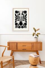 Çiçek Ahşap Çerçeveli Tablo 23 x 30