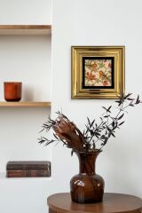 Kuşlar Çerçeveli Taş Tablo 20 cm