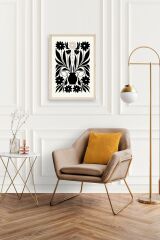 Çiçek Ahşap Çerçeveli Tablo 30 x 42