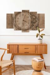 Saat 5 Parçalı Mdf Tablo 60 x 100