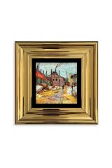 Van Gogh Çerçeveli Taş Tablo 20 cm