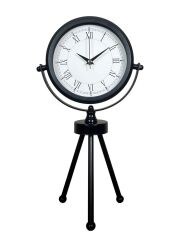 Zentime Siyah Zarif Üç Ayaklı Masa Saati
