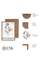 Çiçek Ahşap Çerçeveli Tablo 17 x 23