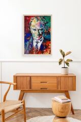 Atatürk Ahşap Çerçeveli Tablo 50 x 70