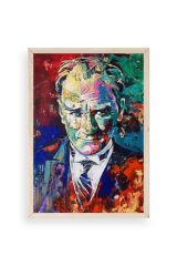 Atatürk Ahşap Çerçeveli Tablo 30 x 42
