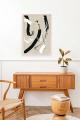 Soyut Ahşap Çerçeveli Tablo 50 x 70