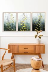 Soyut Hayvanlar Ahşap Çerçeveli Tablo 30 x 42