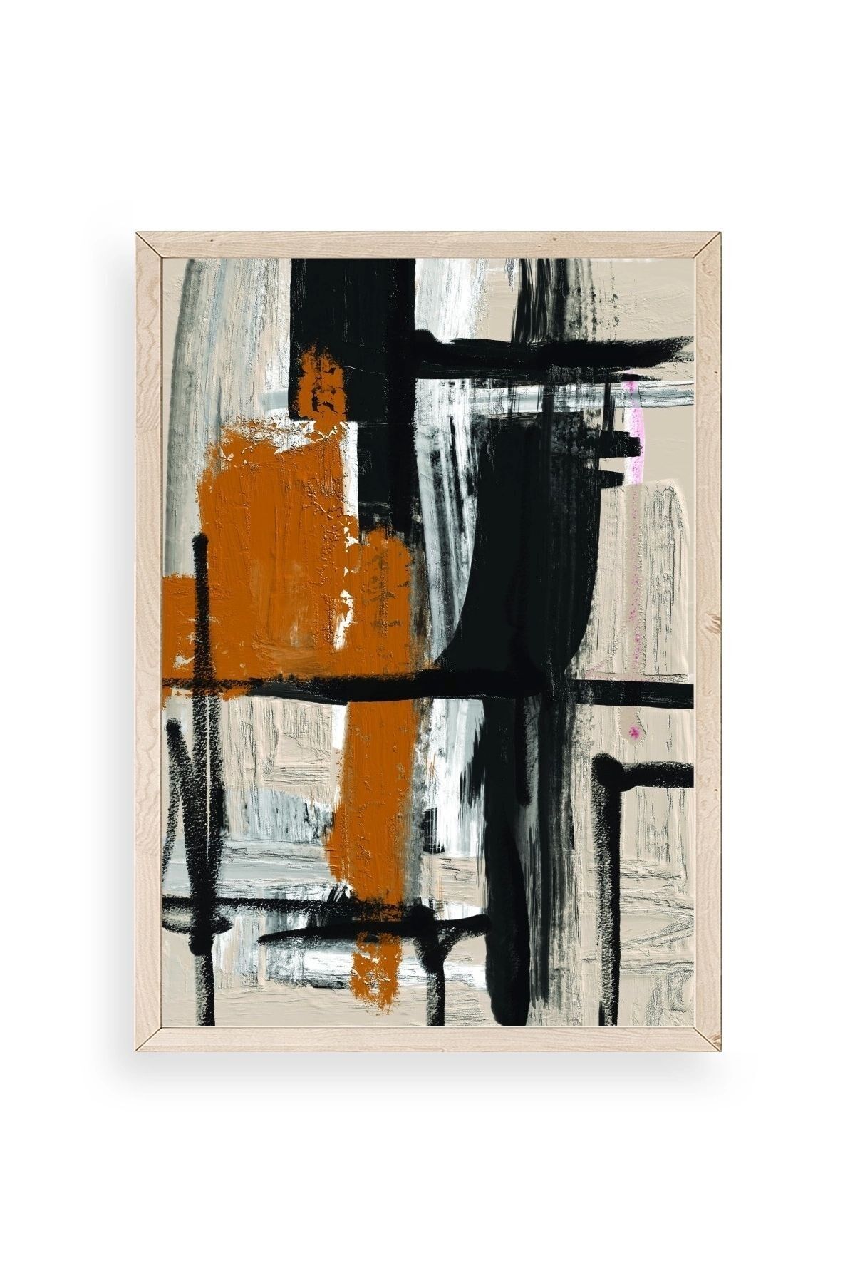 Modern Ahşap Çerçeveli Tablo 30 x 42