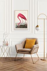 Flamingo Ahşap Çerçeveli Tablo 30 x 42
