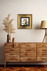 Van Gogh Çerçeveli Taş Tablo 20 cm