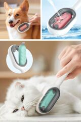 BUFFER® Su Hazneli Kedi ve Köpek Tüyü Toplamama Fırçası Su Hazneli Pet Tarağı