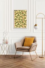 Yapraklar Ahşap Çerçeveli Tablo 23 x 30