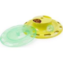 BUFFER® Döner Tablalı Kedi Yemek Yeme Kabı Eğlenceli Kedi Yemek Tabağı