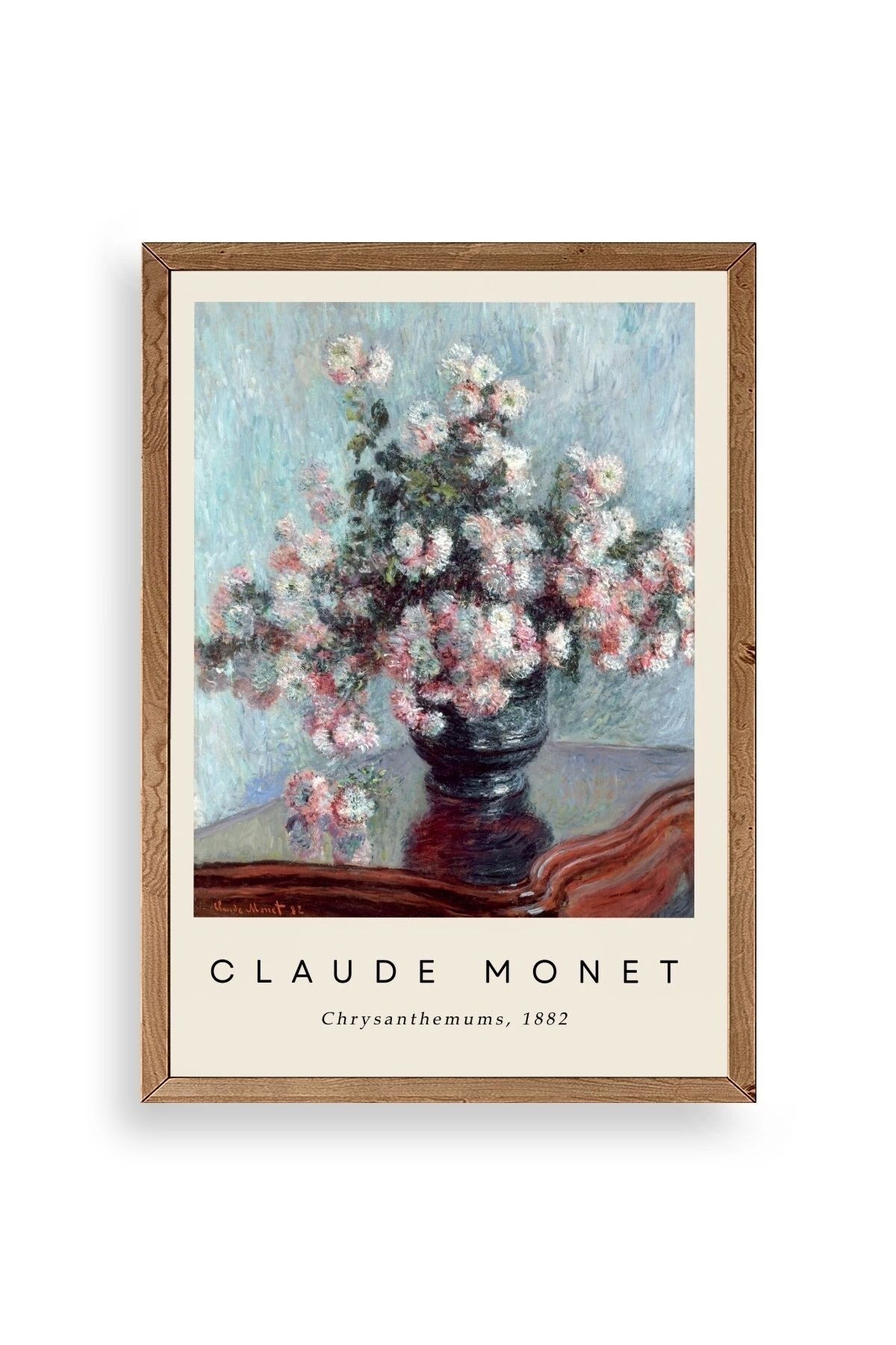 Claude Monet Ahşap Çerçeveli Tablo 50 x 70