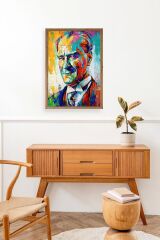 Atatürk Ahşap Çerçeveli Tablo 50 x 70
