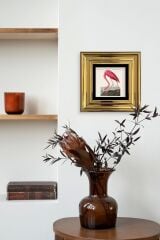 Flamingo Çerçeveli Taş Tablo 20 cm