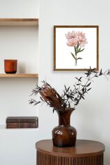 Çiçek Ahşap Çerçeveli Tablo 23 x 23