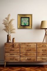 Van Gogh Çerçeveli Taş Tablo 20 cm