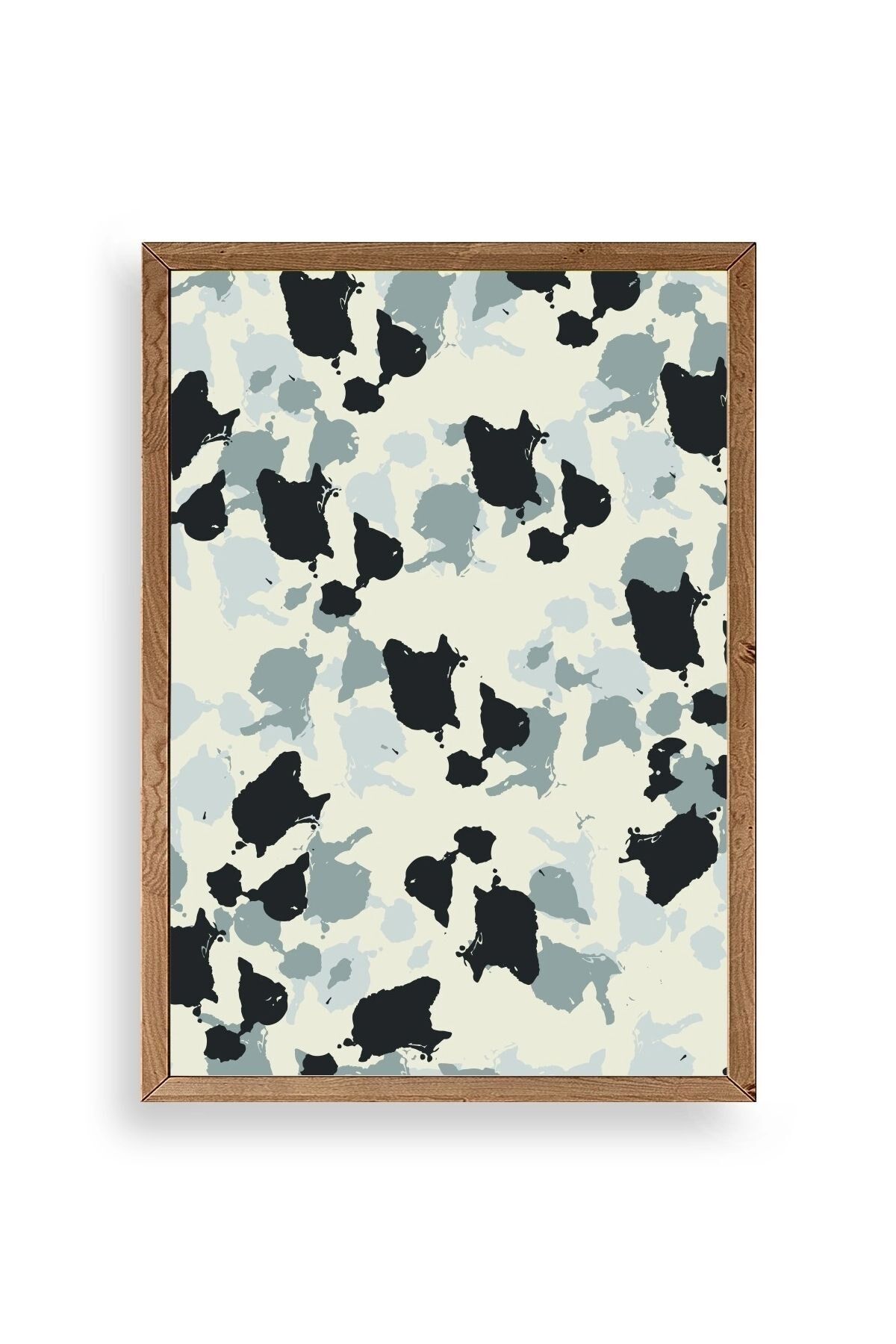 Desen Ahşap Çerçeveli Tablo 50 x 70