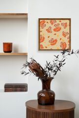 Çiçek Ahşap Çerçeveli Tablo 42 x 42